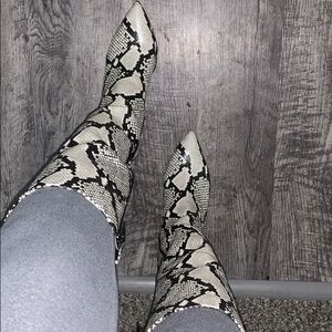 I.N.C International Authentic Snakeskin Boots SOLD